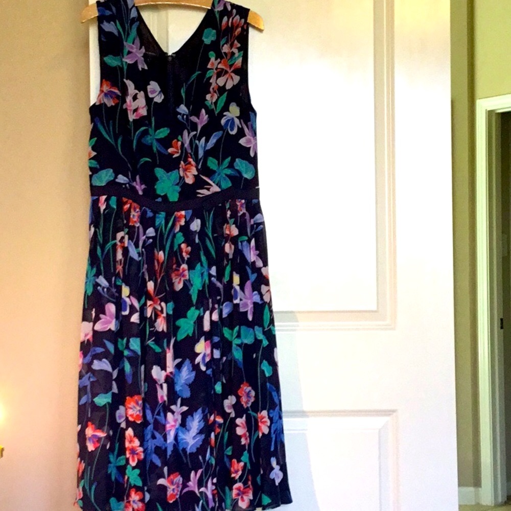 Talbots Blue Floral Dress
